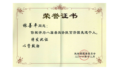 盡心盡力謀發(fā)展 盡職盡責(zé)為和諧--記縣政協(xié)常委、虹潤(rùn)公司董事長(zhǎng)林善平